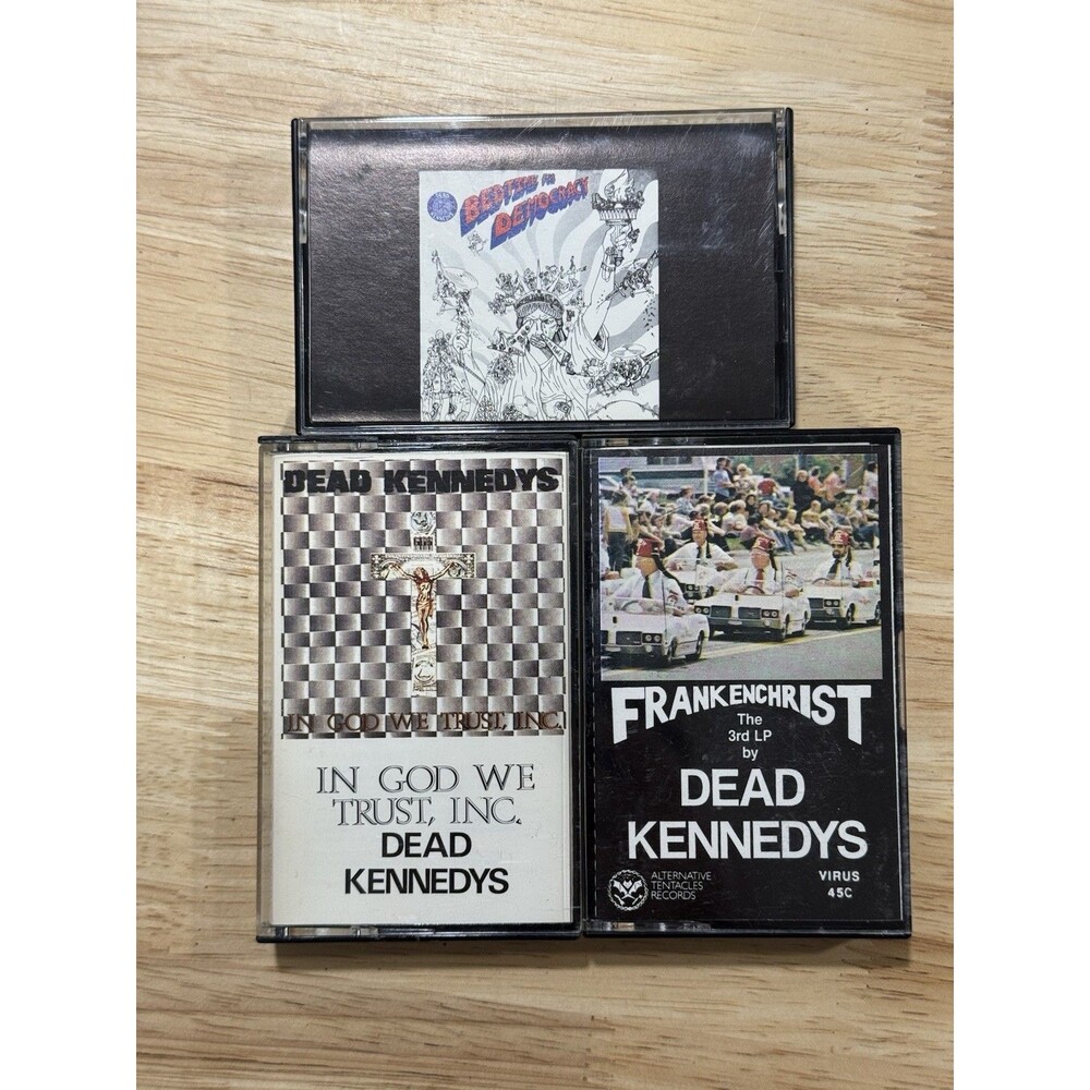 Dead Kennedys In God We Trust Frankenchrist Bedtime For Democracy Tapes Lot Of 3
